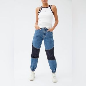 Urban Outfitters BDG Byron Spliced Denim Joggers Sz 25